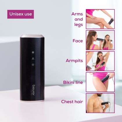 Фотоепилатор Beurer IPL 7800 Cool Pro IPL hair removal device; State-of-the-art IPL light technology; 3.8 cmІ light area; UV filter; built-in skin contact sensor; "auto flash" mode