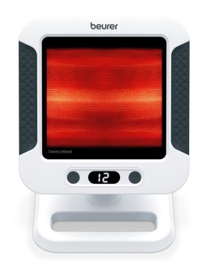 Инфрачервена лампа Beurer IL 60 infrared heat lamp, For colds and muscle tension,  SCHOTT NEXTREMA glass-ceramic cover lens, UV blocker, Adjustable shade from 0-40 degrees, 300W, electronic timer, Medical device