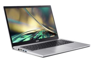 Лаптоп Acer Aspire 3, A315-59-39M9, Core i3 1215U, (up to 4.40Ghz, 10MB), 15.6" FHD (1920x1080) IPS SlimBezel AG, 1*16GB DDR4, 512GB SSD PCIe, Intel UMA Graphics,Cam&Mic, 802.11ac + BT, No OS, Silver+Acer Wireless Slim Mouse M502 WWCB, Mist green (Retail 