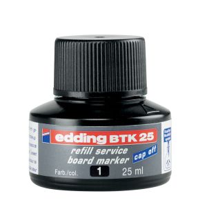 Мастило Edding BTK-25 За маркери за бяла дъска, 25 ml Черно