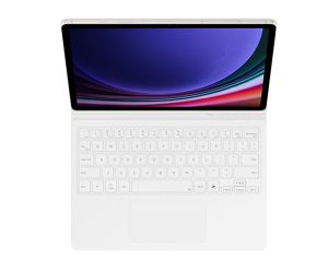 Клавиатура Samsung Tab S9/S9 FE Book Cover Keyboard White