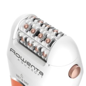 Епилатор Rowenta EP4920F0, Wet & Dry Aquasoft, 3 in 1 epilator/ shaver/ trimmer, advanced epilation technology, 24 hygenic stainless steel tweezers & 0.8mm tweezers opening, hair guiding system, 31mm head, soft touch body, removable head, cordless use, 40