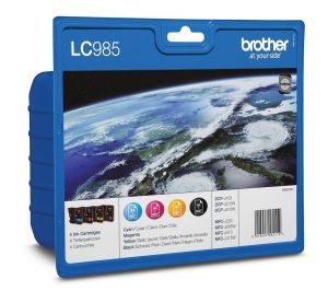 Консуматив Brother LC-985 BK/C/M/Y VALUE BP Ink Cartridge Set