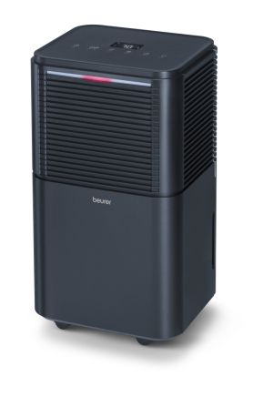 Влагоабсорбатор Beurer LE 150 Air Dehumidifier, up to 12 litre/day; rooms  30 m2 (72 m3); Laundry drying function; Removable tank: 2.0 l; Automatic mode; Night mode; Timer;  2 fan levels; Environmentally friendly refrigerant R290