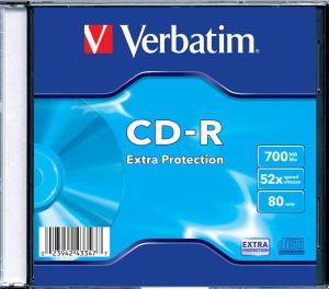 Медия Verbatim CD-R 52X SC SINGLE WRAP 700MB EXTRA PROTECTION