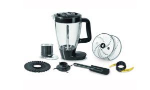 Кухненски робот Tefal DO821838, Double Force black, powelix life blades, 1000W, 3L bowl, 2L blender, kneader, chopper, 2 revers. discs, spatula