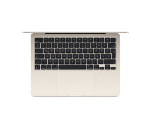 Лаптоп Apple 13-inch MacBook Air: Apple M3 chip with 8-core CPU and 8-core GPU, 16GB, 256GB SSD - Starlight