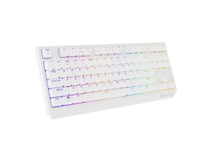 Клавиатура Genesis Gaming Keyboard Thor 230 TKL Wireless US White RGB Mechanical Outemu Red