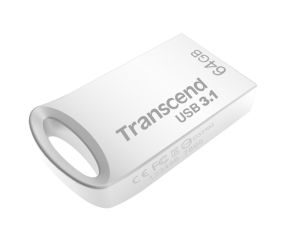 Памет Transcend 64GB JETFLASH 710, USB 3.1, Silver Plating