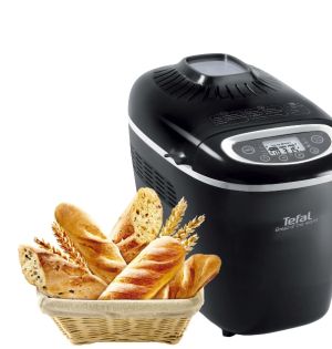 Хлебопекарна Tefal PF611838, Bread Maker, 1600W, Load 750/1000/1500 g, 19 Programs, 3 Levels of firing, black