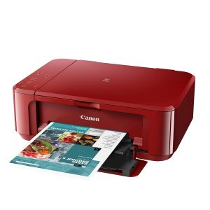 Мастилоструйно многофункционално устройство Canon PIXMA MG3650S All-In-One, Red + Canon Photo Cube and Frame + PP-201 5x5” Photo Paper Plus Glossy II (40 sheets) - Creative Pack, Pink