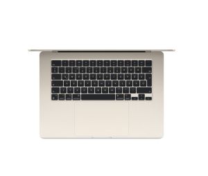 Лаптоп Apple 15-inch MacBook Air: Apple M3 chip with 8-core CPU and 10-core GPU, 16GB, 256GB SSD - Starlight