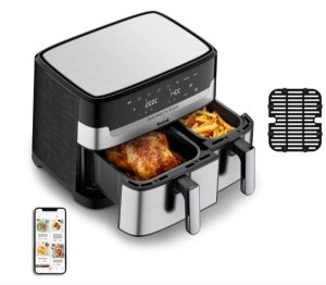 Уред за здравословно готвене Tefal EY905D10 DUAL EASY FRY & GRILL SS EU