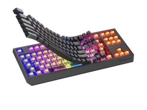 Клавиатура Genesis Gaming Keyboard Thor 230 TKL Wireless US Black RGB Mechanical Outemu Silent Lemon