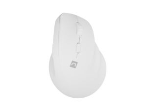 Мишка Natec Vertical Mouse Crake 2 Wireless, 2400DPI Bluetooth 5.2 + 2.4 GHz White