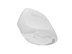 Мишка Natec Vertical Mouse Crake 2 Wireless, 2400DPI Bluetooth 5.2 + 2.4 GHz White