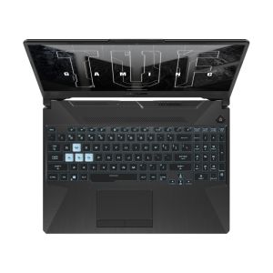 Лаптоп Asus TUF A15 FA506NF-HN009,AMD Ryzen5 7535HS/H (6-core/12-thread,16MB cache, up to 4.5 GHz ),15.6" FHD (1920x1080)144 Hz,16GB DDR5 4800(2*8),512 GB M.2 SSD,RTX 2050 4GB GDDR6,Wi-Fi 6(802.11ax),Backlit Chiclet Keyboard 1-Zone RGB, no OS, Graphite Bl