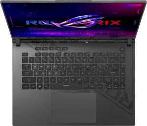 Лаптоп Asus Strix G16 G614JU-N3512, Intel i5-13450HX 2.4 GHz (20M Cache, up to 4.6 GHz),16.0 WUXGA 1920X1200 16:10, AG, 165 Hz,DDR5 16GB ( 8GB DDR5-4800 SO-DIMM *2 ) ,1TB , RTX4050 6GB GDDR6,Wi-Fi 6E ,Backlit Chiclet Keyboard 1-Zone RGB,NO OS,Eclipse Gray