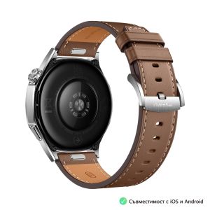 Часовник Huawei Watch GT5 Vili-B19L, 1.43", Amoled 466x466 PPI 326, BT5.2 BLE/BR/EDR, 5ATM, 524mAh, Screenshot sharing, support message input, message notifications, Battery life up to 14 days, Compatible with iOS and Android devices, Brown Leather