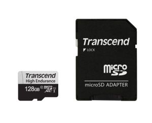 Памет Transcend 128GB micro SD w/ adapter U1, High Endurance