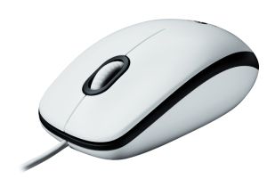 Мишка Logitech Mouse M100 White