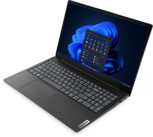 Лаптоп Lenovo V15 G4 AMD Ryzen 5 7520U (up to 4.3GHz, 4MB), 16GB LPDDR5 5500MHz, 512GB SSD, 15.6" FHD (1920x1080) TN AG, AMD Radeon 610M Graphics, WLAN, BT, HD 720p Cam, 2 cell, Black, DOS, 3Y CCI