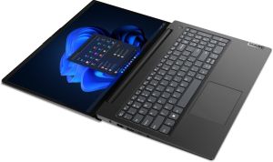 Лаптоп Lenovo V15 G4 AMD Ryzen 5 7520U (up to 4.3GHz, 4MB), 16GB LPDDR5 5500MHz, 512GB SSD, 15.6" FHD (1920x1080) TN AG, AMD Radeon 610M Graphics, WLAN, BT, HD 720p Cam, 2 cell, Black, DOS, 3Y CCI