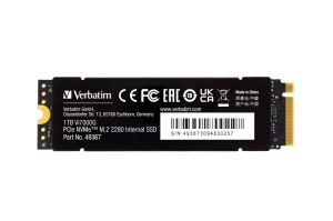 Твърд диск Verbatim Vi7000G Internal PCIe NVMe M.2 SSD 1TB