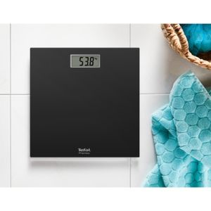 Везна Tefal PP1400V0, Premiss Black, glass platform (30x30x2cm), 150kg /100 g, display (65x28mm), 1 battery CR 2032