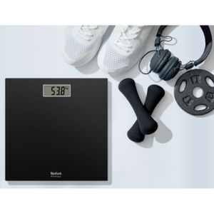 Везна Tefal PP1400V0, Premiss Black, glass platform (30x30x2cm), 150kg /100 g, display (65x28mm), 1 battery CR 2032