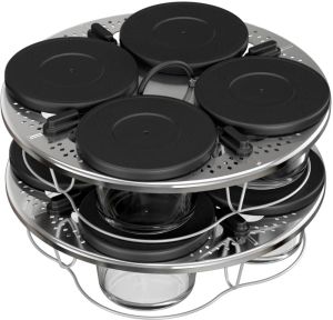 Бурканчета Tefal XA6140E0 8 glass jars with lids for Cook4me