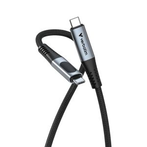 Кабел Verbatim Sync & Charge USB-C to USB-C 100W Display 120 cm