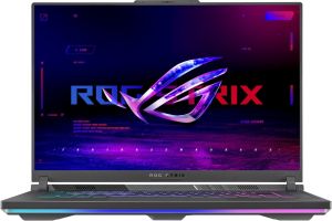 Лаптоп Asus Strix G16 G614JV-N4071,Intel i7-13650HX,( 2.6 GHz 24M Cache, up to 4.9 GHz ),16.0 QHD+ 2560x1600 16:10, AG, 240 Hz,DDR5 16GB ( 8GB DDR5-4800 SO-DIMM *2 ) ,1TB , RTX4060 8GB GDDR6,Wi-Fi 6E ,Backlit Chiclet Keyboard 1-Zone RGB,NO OS,Eclipse Gray