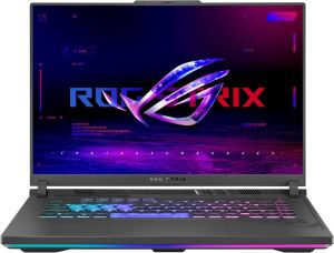 Лаптоп Asus Strix G16 G614JV-N4071,Intel i7-13650HX,( 2.6 GHz 24M Cache, up to 4.9 GHz ),16.0 QHD+ 2560x1600 16:10, AG, 240 Hz,DDR5 16GB ( 8GB DDR5-4800 SO-DIMM *2 ) ,1TB , RTX4060 8GB GDDR6,Wi-Fi 6E ,Backlit Chiclet Keyboard 1-Zone RGB,NO OS,Eclipse Gray