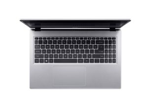 Лаптоп Acer Aspire Go 15, AG15-71P-72V9, Intel Core i7-13620H (up to 4.90GHz, 24MB), 15.6" FHD (1920x1080) IPS slim bezel LCD, 1*16GB DDR5 4600MHz (1 slot free), 512GB PCIe NVMe SSD, Intel UMA, FHD Cam, WiFi 6E, BT 6E, Kbd, No OS, Pure Silver