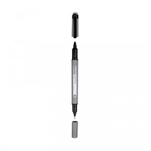 Перманентен маркер за CD/DVD Office Point CD653 С два върха 0.4-3 mm Черен