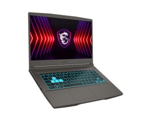 Лаптоп MSI Thin 15 B12VE, i5-12450H (8C/12T, up to 4.40 GHz, 12 MB), GeForce RTX 4050 6GB GDDR6 194 AI TOPS, 15.6" FHD (1920x1080), 144Hz, IPS-Level, 16GB RAM 2x8 3200MHz, 512GB PCIe Gen4x4 SSD, WiFi 6E, BT5.3, Backlit Keyboard (Blue), NO OS, 52.4 Whrs, 1