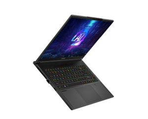 Лаптоп MSI Stealth A16 AI+ A3XVFG, AMD Ryzen AI 9 HX 370 (12C, 24T, Up to 5.1 GHz 24 MB L3) RTX 4060 8GB GDDR6 233 AI TOPS, 16" 16:10 QHD+ (2560x1600) OLED, 240hz, 32GB LPDDR5x-7500, 1TB PCIe SSD Gen4x4, Wi-Fi 7, Per-Key RGB KBD by SteelSeries, Windows 11