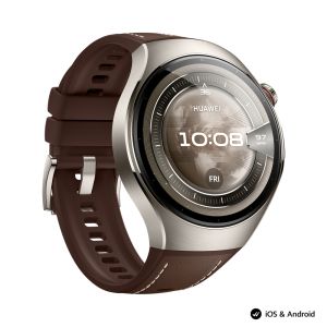Часовник Huawei Watch 5, Rates-L29L, Brown + Huawei FreeBuds 6i White