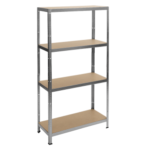 Метален стелаж Carmen CR-1024 - 180x90x40 см, до 600 кг на рафт - цинк