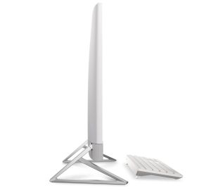 Настолен компютър - всичко в едно Dell 27 All-in-One EC27250, Intel Core i5-1334U (12 MB cache, 10 cores, up to 4.60GHz), 27" FHD (1920x1080) WVA, 16GB, 2x8GB, DDR5, 5200 MT/s, 512GB M.2 PCIe SSD, Intel Iris Xe Graphics, Triangle Stand, 5MP IR Tilt Cam, W