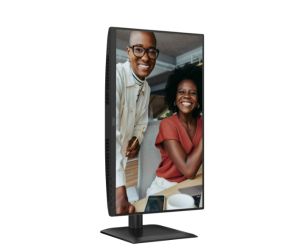 Монитор AOC 24E4U, 23.8" IPS WLED, 1920x1080@120Hz, 4ms GtG, 300cd m/2, 1500:1, 20M:1 DCR, Adaptive Sync, FlickerFree, Anti Blue Light, 2Wx2, Tilt, Height Adjust, Pivot, Swivel, D-SUB, HDMI, USB Hub