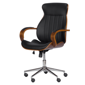 Президентски офис стол Carmen 6402 - орех - черно