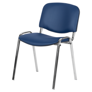 Посетителски стол Carmen 1135-1 LUX - тъмносин N