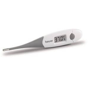 Термометър Beurer FT 16/1 clinical thermometer, Contact-measurement technology, Display in °C, Result after just 10 sec, Protective cap; Waterproof, white