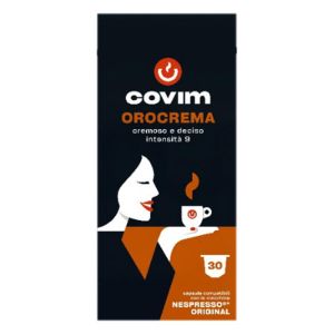 Кафе капсула Covim Alluminium Orocrema 30 бр., съвместими с Nespresso