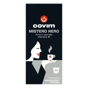 Кафе капсула Covim Alluminium Mistero Nero 30 бр., съвместими с Nespresso