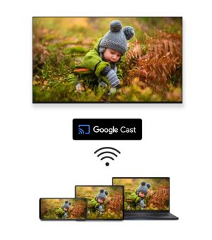 Телевизор Thomson Smart QLED Plus TV 65"; Google TV; 3840 x 2160 (4K UHD), QLED, 4000:1, 60 Hz, DVB-T/T2/C/S/S2, HDR10, Wi-Fi, Bluetooth, LAN, HDMI 2 (2.0) + 2 (2.1), USB 2 (2.0) + 1 (3.0),Built-in Front Speakers, Central Swivel Stand, Black