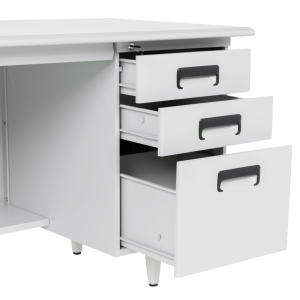 Метално бюро Carmen CR-1317 L - сиво