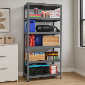 Метален стелаж HARD 180x100x40 см, до 130 кг на рафт  - сив